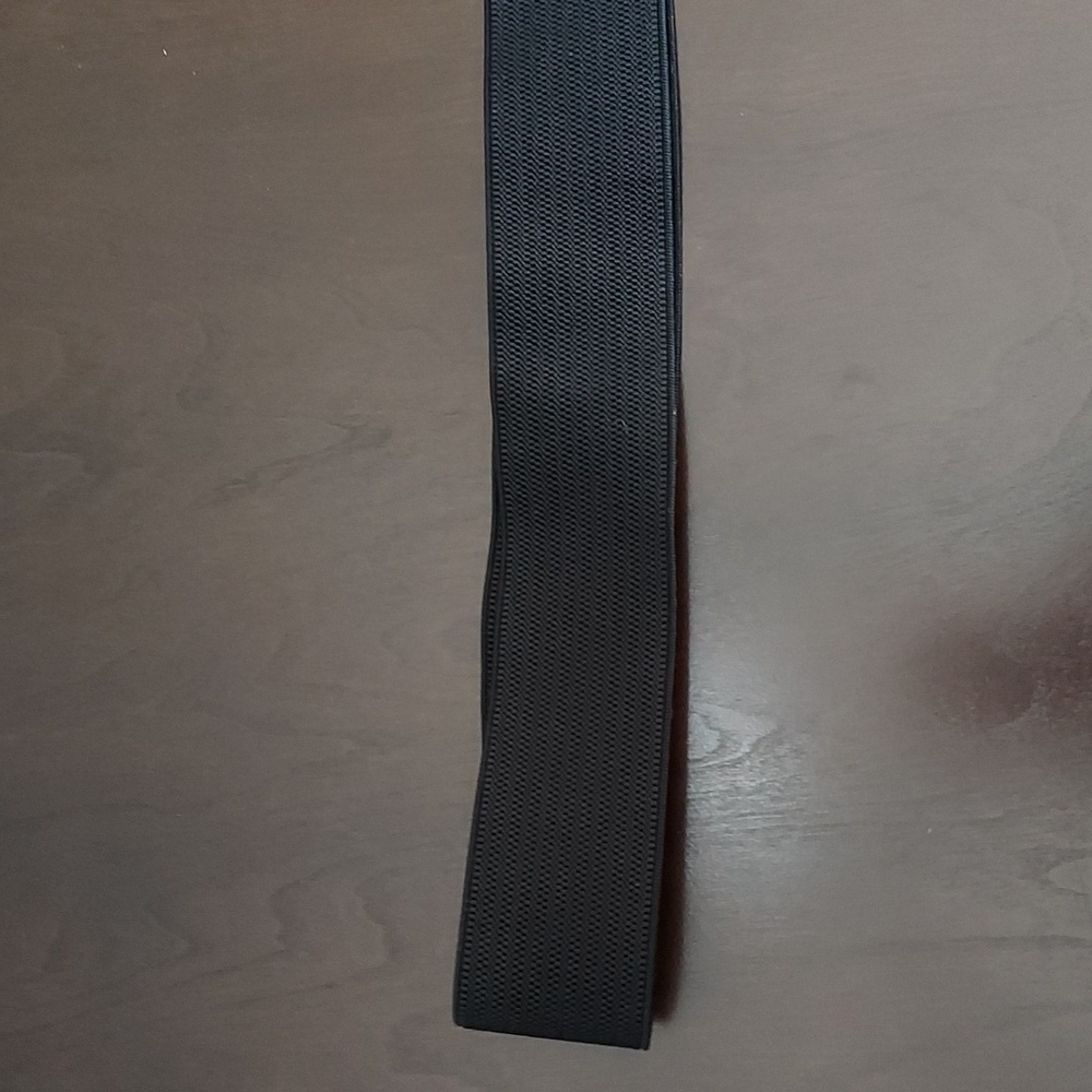 Ava & Viv Black Elasticized Belt w/ Silvertone Interlocking Closure Size 2X NWT - Picture 11 of 16